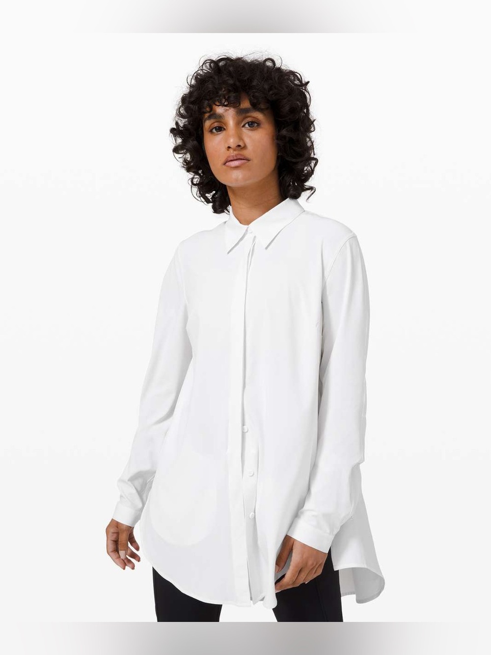 Lululemon‎ Ivory Lululemon In the Moment Tunic Shirt Size 10 - Picture 15 of 16